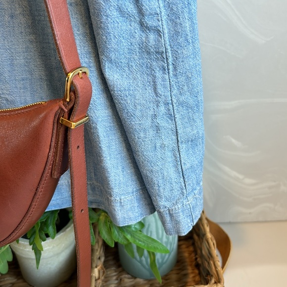 Madewell Denim/chambray top medium NWOT - Picture 6 of 10